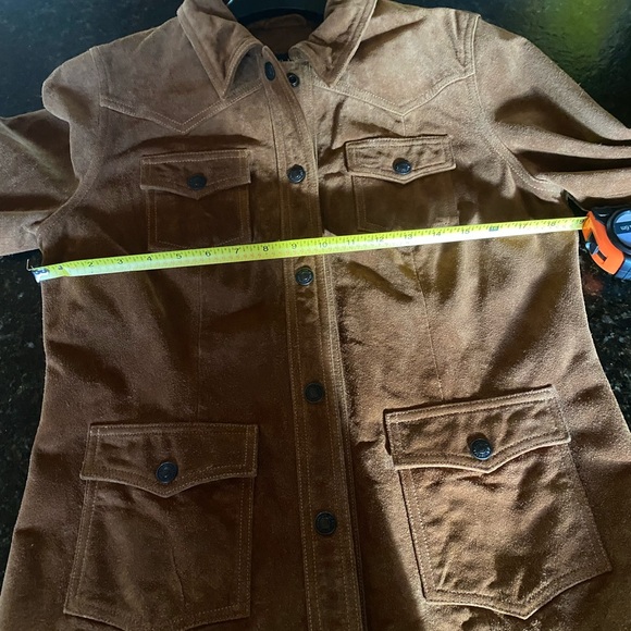 GAP suede leather shirt jacket like NEW - Picture 8 of 10